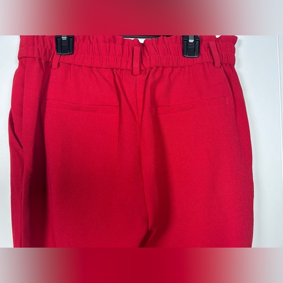 LOFT Red Paperbag Waist Pants NWT Size Small - Picture 8 of 14